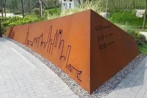 古田耐候钢挡土墙